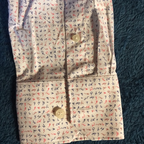 NWT Saks Fifth Avenue XXL Men’s Patterned Shirt - Picture 6 of 10